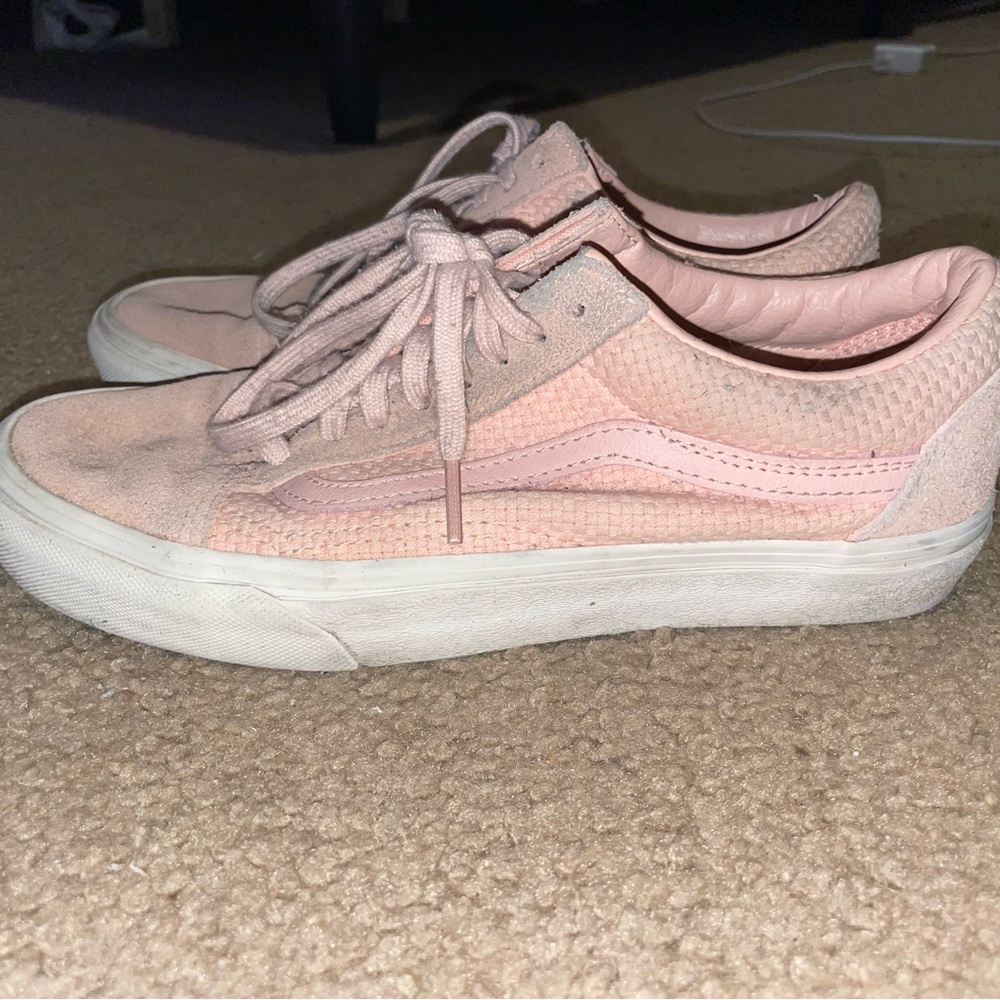 Light pink waffle Vans